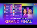 Eurovision 2024 | GRAND FINAL - Voting Simulation (Fan Jury   YOUR Voting)