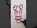 50 sec face sketch #beginnerarttips #marker #facedrawing #art #markers #abstractart #markerart
