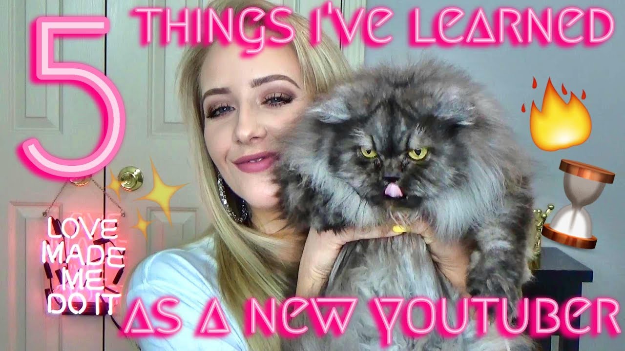 5 Things I Learned Since Becoming a YouTuber - Paige Accinelli - YouTube