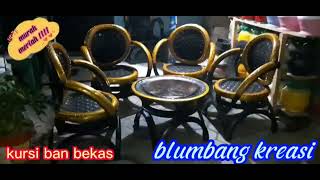 Membuat kursi dari ban bekas #kursiban #kursibanbekas #recyclebanbekas #blumbangkreasi