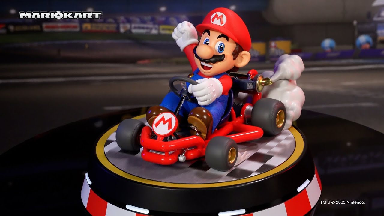  First 4 Figures Mario Kart: Mario Statue : Toys & Games