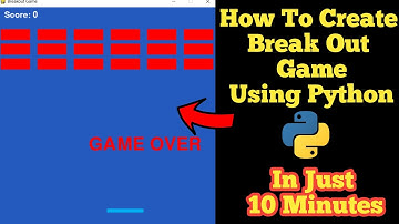 How To Create Game Using Python | Python Project | In Just 10 Minutes