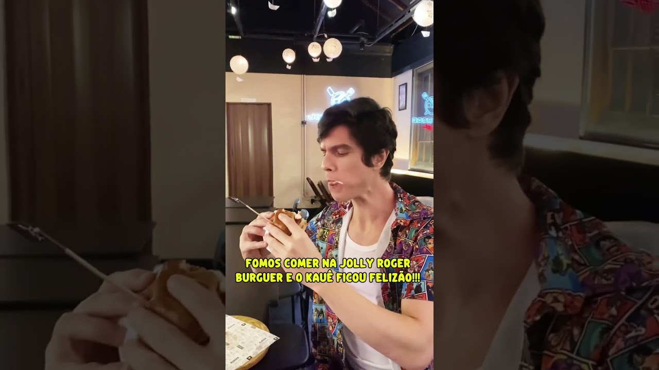 Fomos comer na Jolly Roger Burger! #burger #comida #onepiece #anime #shorts #comedyvideo