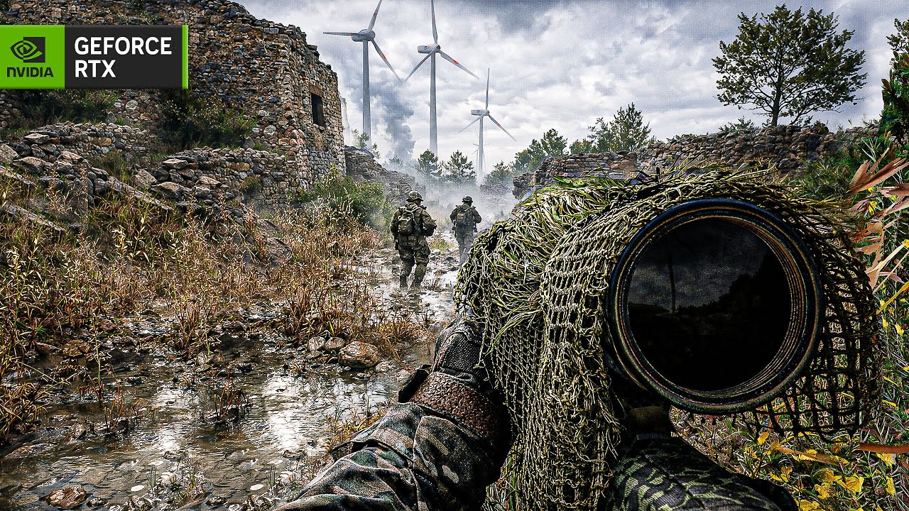 Modern Warfare II Remake RTX 5090 'Camouflage' Mission 4K Gameplay! CODMWII Remastered Graphics Mod