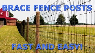 How to Brace Fence Posts FAST and EASY!