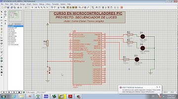 SECUENCIA LUCES EN PIC 16F877A