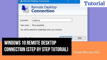 Windows 10 - How to Set Up Remote Desktop Connection | Three Minutes Fix