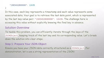 How to Efficiently Iterate Over a JSONObject to Retrieve the Last Data Point
