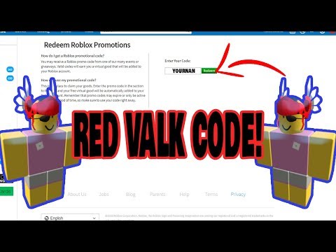 2019 How To Get Red Valk Code Youtube - roblox red valkyrie helm promo code