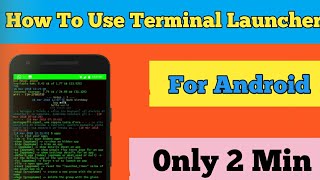 How To Use Terminal Launcher !! Best CLI Launcher From Android screenshot 4