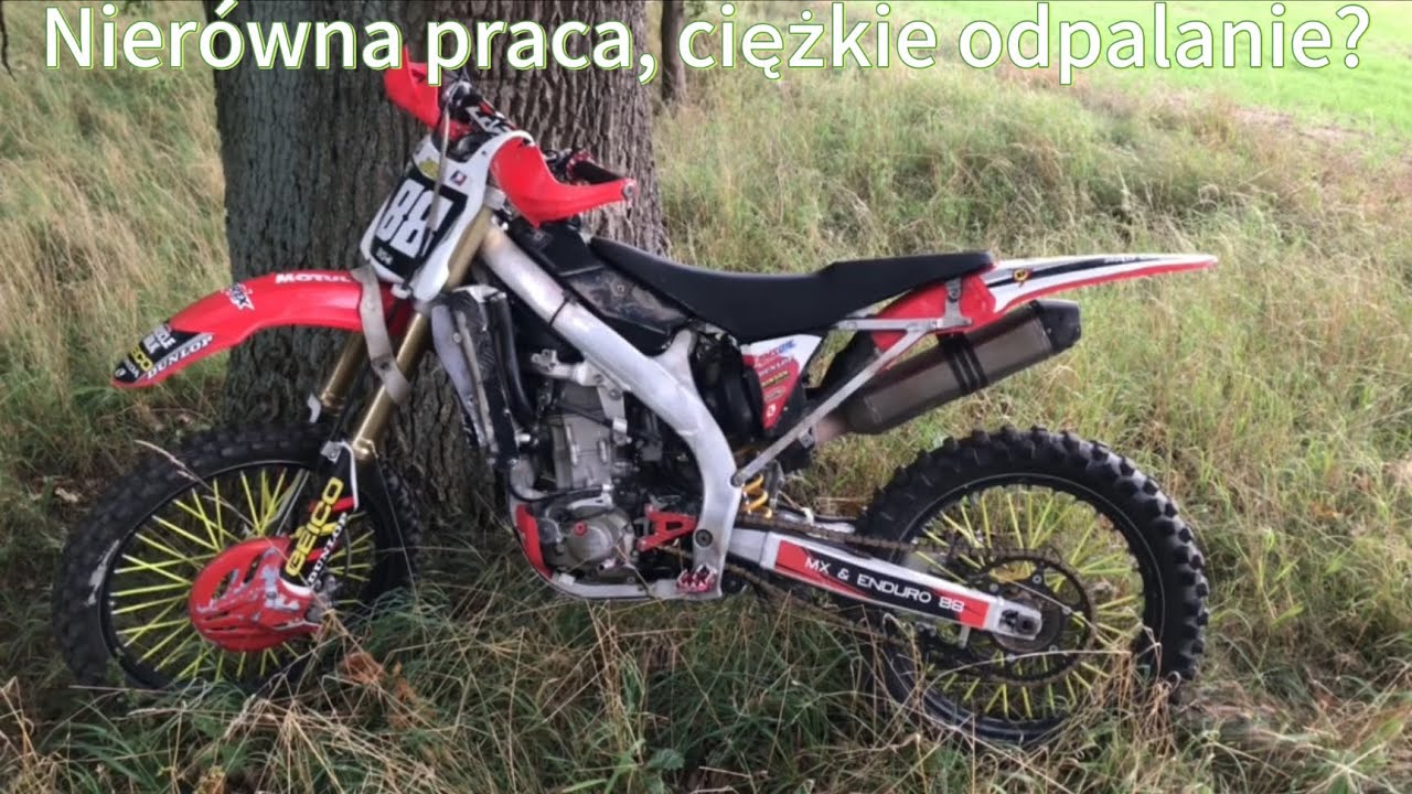 Falujące obroty, problem z odpaleniem Honda CRF 450 2008r