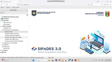 INPUT DATA ASET JALAN RABAT DI MENU INVENTARISASI SIPADES 3 0