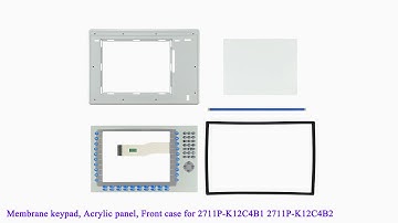 2711P-K12C4B1 2711P-K12C4B2 Front Plastic Case, Membrane Keypad for PanelView Plus 1250