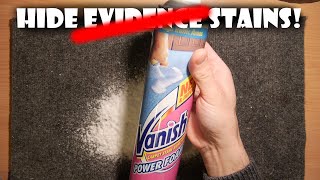 Staintastic Vanish Carpet Foam Test