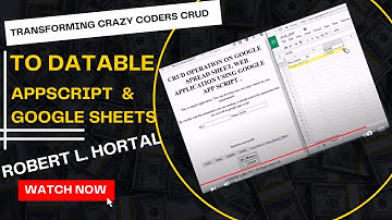CRUD DATATABLE TRANSFORMING CRAZY CODERS CRUD WITH GOOGLE FORMS GET THE CODES BY DONATIONS