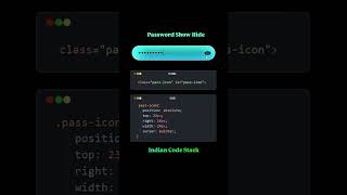 Modern Login Form Password Eye Icon👁️🔐
