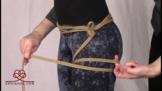 Beginner | Rope Bondage Tutorial : Basic Hip Harness