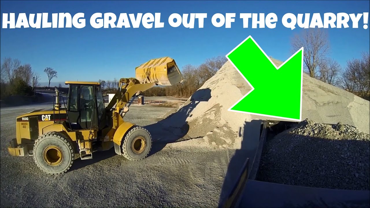 Quarry Riding Hauling gravel from the rock quarry (ride along) - YouTube