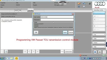 How to vw online coding and programming tcu transmission control module dsg odis login password