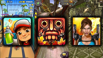 Subway Surfers Venice Beach Vs Temple Run 2 Jungle Fall Vs Lara Croft Relic Run - Endless Run