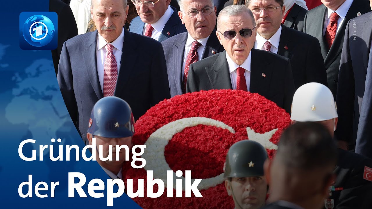Türkei feiert Gründung der Republik vor 100 Jahren durch Atatürk - YouTube