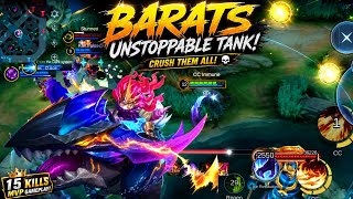 BARATS IS UNSTOPPABLE! 🔥 15 KILLS MVP GAMEPLAY | Best Barats Build 2026 | Mobile Legends