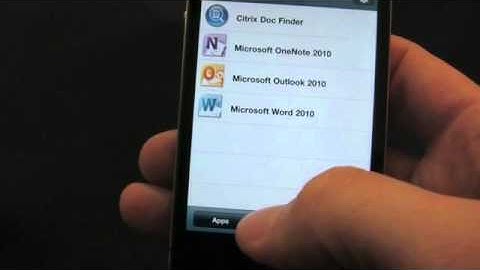 Chris Lewis   Demo of Citrix Receiver on iPhone on Vimeo