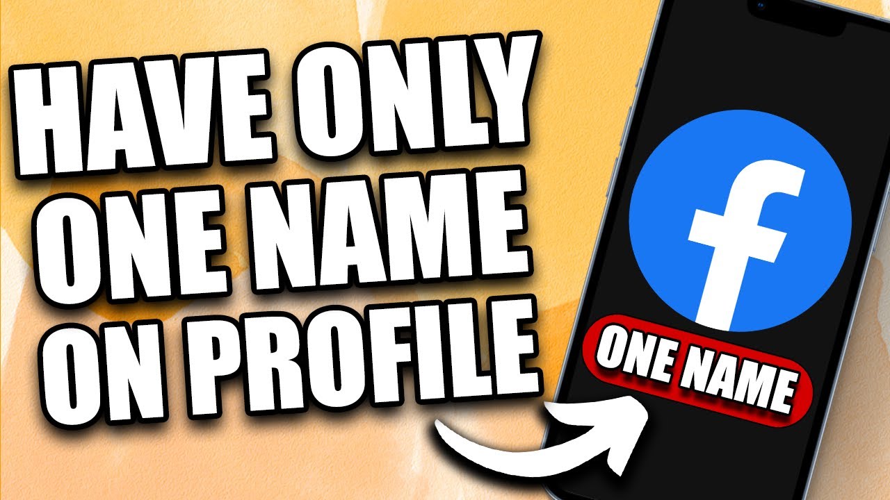 How to Have One Name on Facebook (2024) Working YouTube