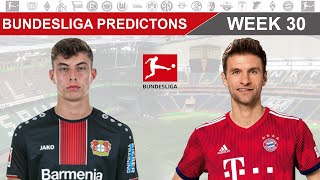 Bundesliga Score Predictions Week 30 2019/20