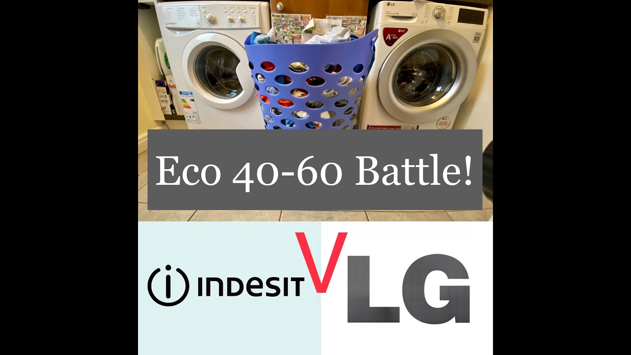 Indesit IWC71252 V LG F4V309WNE Eco 40 60 Wash Race YouTube