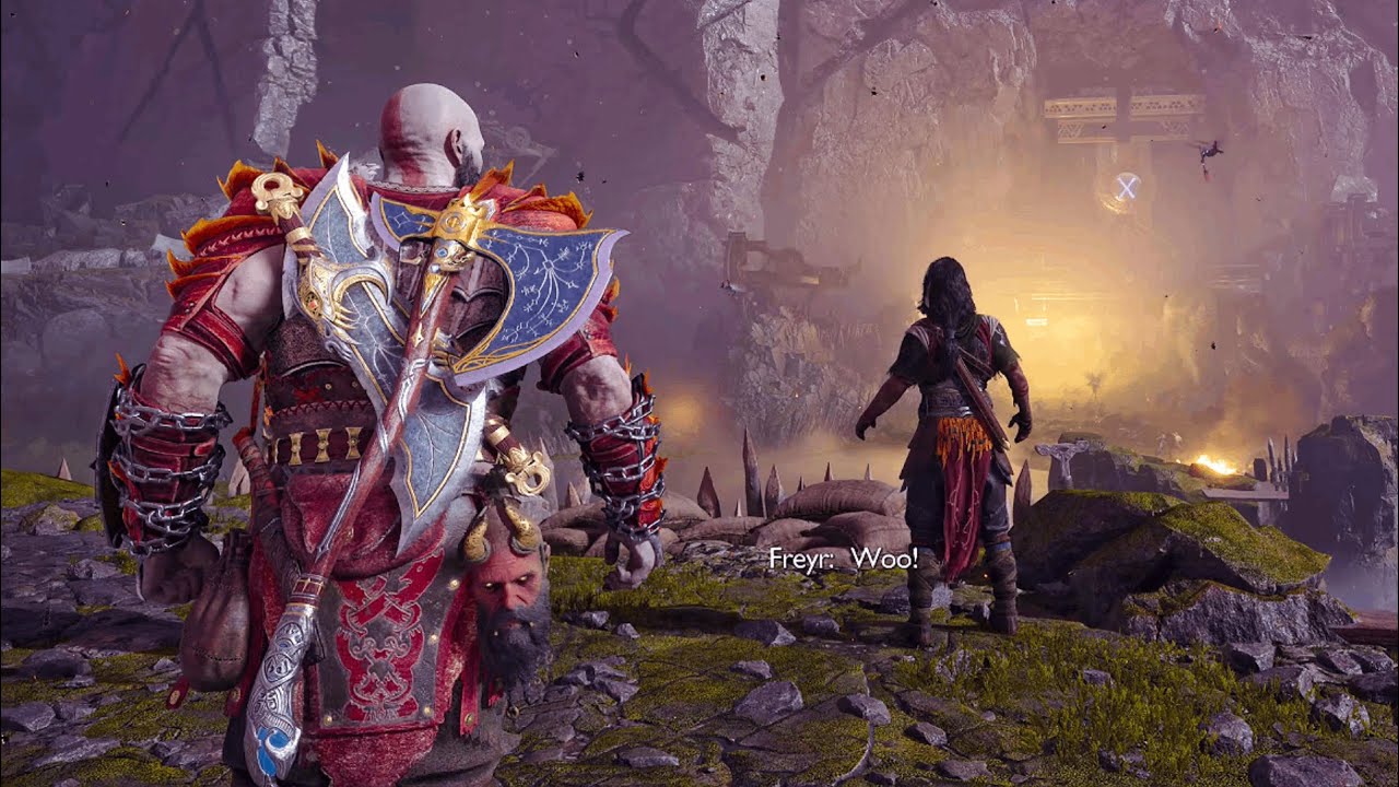 Kratos Lifts Thor's Hammer Mjolnir Scene - God of War 5 Ragnarok (4K 60FPS)  PS5 