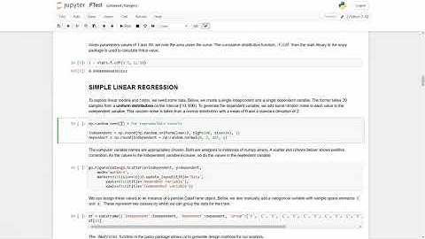 Linear models using the F distribution in python