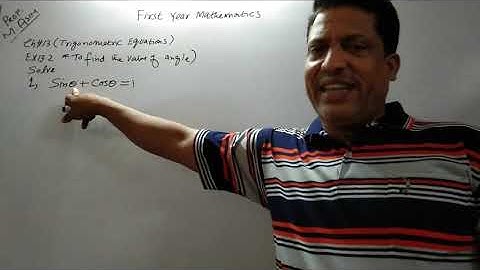 First  Year Mathematics ,Lecture #62  Chapter#13 Ex.13.2(Trigonometric Equations).