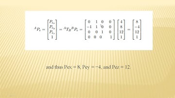 JNTUK R16 IIIIV B TECH,II SEMESTER ROBOTICS UNIT 3  Homogeneous Transformations Problems    LE 13