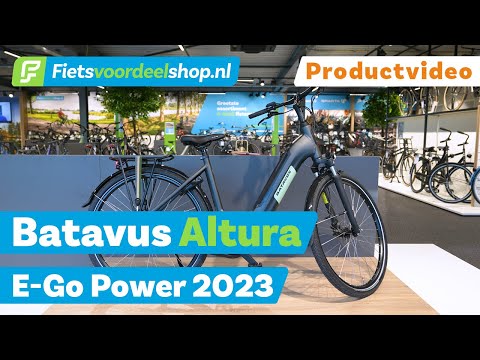 bossen schroef Rustiek Batavus Altura E-Go Power 2023 - E-bike met accu in frame - YouTube