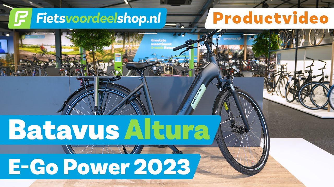 sap van mening zijn Zakje Batavus Altura E-Go Power 2023 - E-bike met accu in frame - YouTube