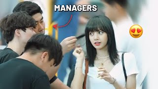 BLACKPINK Lisa Cute Moments With YG Staff