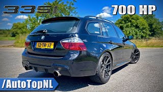 700HP BMW 335i Touring E91 *300km/h* REVIEW on AUTOBAHN by AutoTopNL