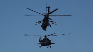 4Kᵁᴴᴰ Mi-24V Hind &amp; Mi-171Sh Czech Air Force Flying Display @ LOTOS GDYNIA AEROBALTIC AIRSHOW