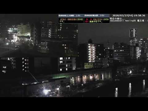 部屋の窓から(大岡川＆ランドマーク方面＋京急：Live Camera)