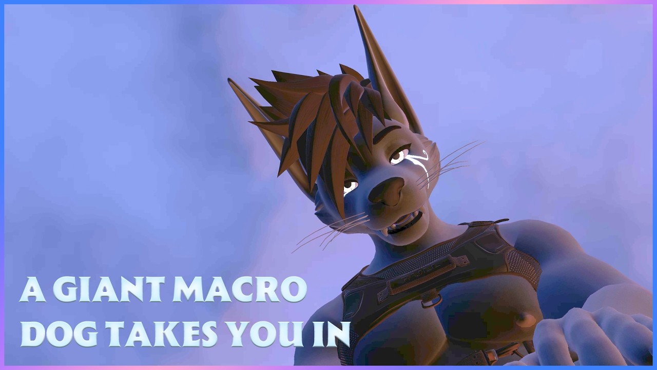 Furry ASMR - A Giant Macro Dog Takes You In