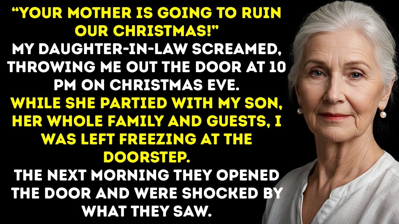 “Your Mom Is Going To Ruin Our Christmas!”, My Daughter-In-Law Screamed, Kicking Me Out At 10 PM!