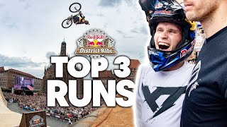 Urban Slopestyle Madness! 💥 TOP 3 Runs from Red Bull District Ride 2022!