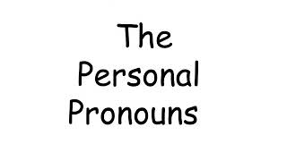 Jr.1 Grammar(personal pronouns)