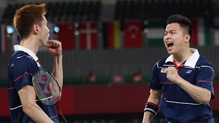 Aaron Chia/ Soh Wooi Yik BEAT World No.1| Aaron Chia/ Soh Wooi Yik vs Kevin Sanjaya/ Marcus Fernaldi by Badminton Restore 7,855 views 2 years ago 8 minutes, 14 seconds