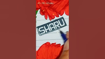 SHARU | Nameart | comment your name #shorts
