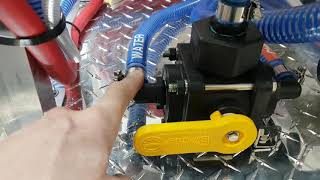 Hydro-Mixer XL with manual flush rinse valve installation