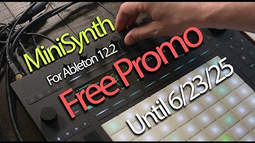 Free Ableton 12.2 Minimoog-inspired Synth - until 6/23/25