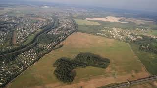 Посадка в Минске. Landing in Minsk International airport