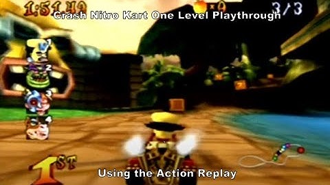 Crash Nitro Kart UKA Cup One Level Playthrough using the Action Replay for Gamecube :D #Nintendo
